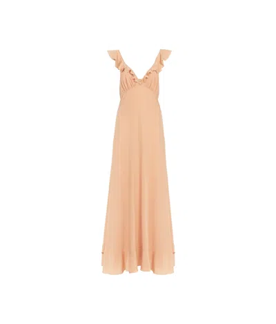 CHLOÉ CREPE DE CHINE MAXI DRESS
