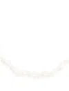 Chloé Crepe De Chine Beaded Necklace In Brown