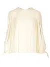Chloé Silk Crepe De Chine Blouse In White