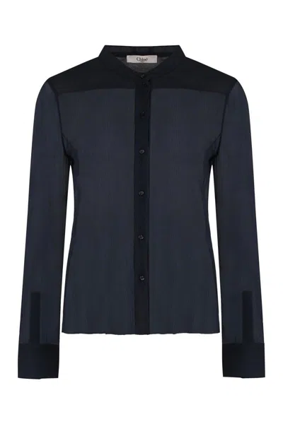 CHLOÉ CHLOÉ CRÊPE-SILK BLOUSE