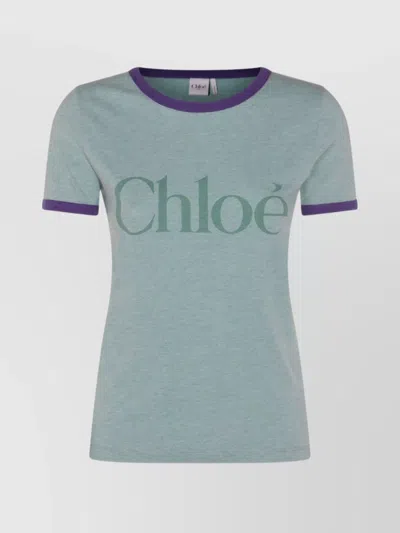 CHLOÉ CREW NECK CONTRAST TRIM