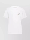 CHLOÉ CREW-NECK EMBROIDERED T-SHIRT WITH SHORT SLEEVES