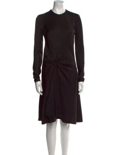 Pre-owned Chloé Crew Neck Knee-length Dress In Black