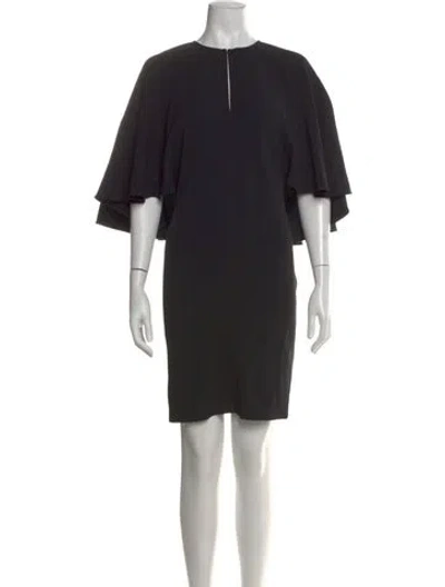 Pre-owned Chloé Crew Neck Knee-length Dress In Black