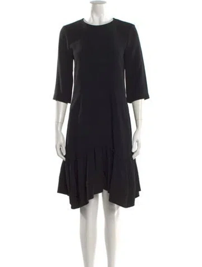 Pre-owned Chloé Crew Neck Knee-length Dress In Black