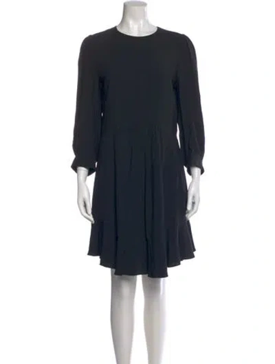 Pre-owned Chloé Crew Neck Knee-length Dress In Black
