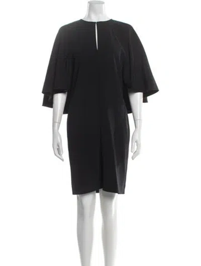Pre-owned Chloé Crew Neck Knee-length Dress In Black
