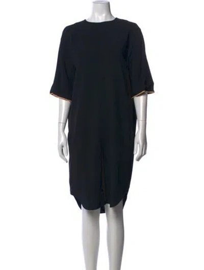 Pre-owned Chloé Crew Neck Knee-length Dress In Black