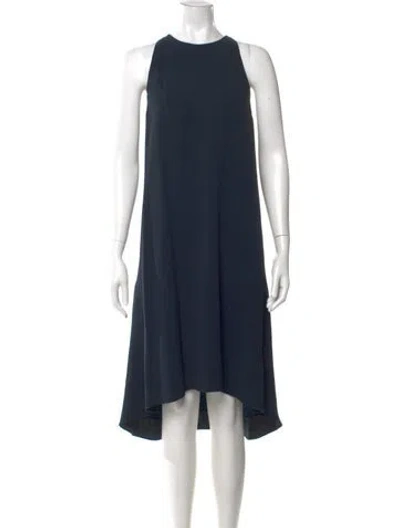 Pre-owned Chloé Crew Neck Knee-length Dress In Blue