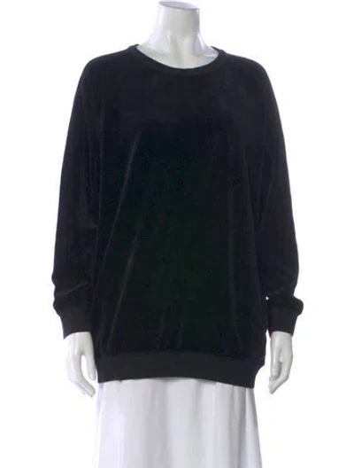 Pre-owned Chloé Crew Neck Long Sleeve Sweatshirt In Black
