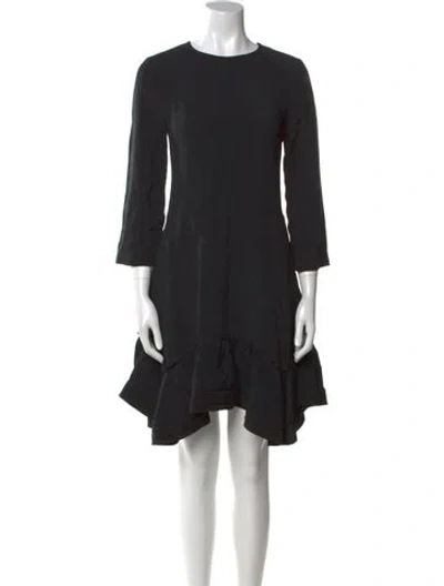 Pre-owned Chloé Crew Neck Mini Dress In Black