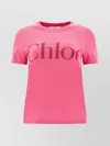 Chloé Crew Neck Short Sleeve Soft Fabric Top
