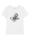 Chloé Graphic T-shirt In White