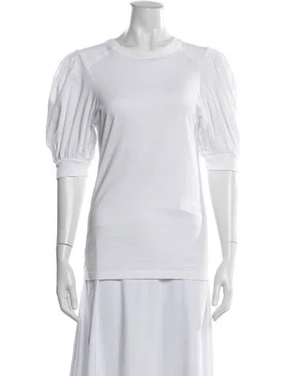 Pre-owned Chloé Crew Neck Short Sleeve Top In Neutral