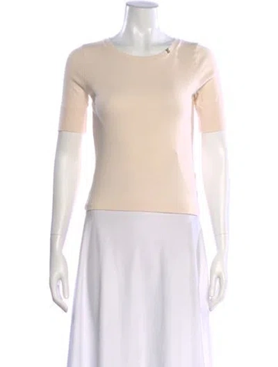 Pre-owned Chloé Crew Neck Short Sleeve Top In Pink