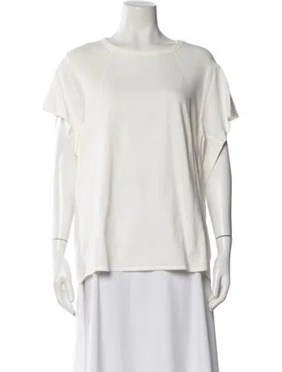 Pre-owned Chloé Crew Neck Short Sleeve T-shirt In Neutral