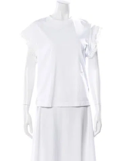 Pre-owned Chloé Crew Neck Short Sleeve T-shirt In White