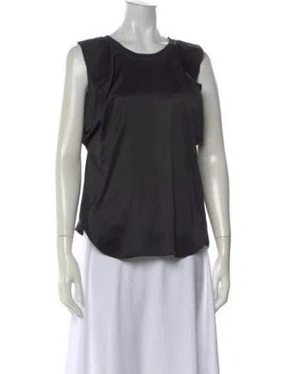 Pre-owned Chloé Crew Neck Sleeveless Top In Black