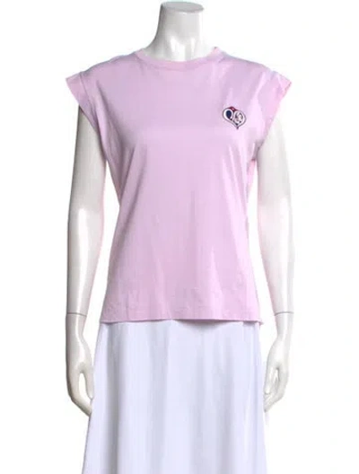 Pre-owned Chloé Crew Neck Sleeveless T-shirt In Pink
