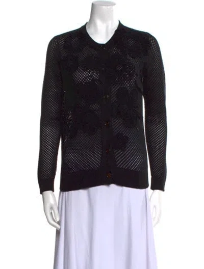 Pre-owned Chloé Crew Neck Sweater In Black