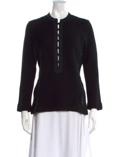 Pre-owned Chloé Crew Neck Sweater In Black