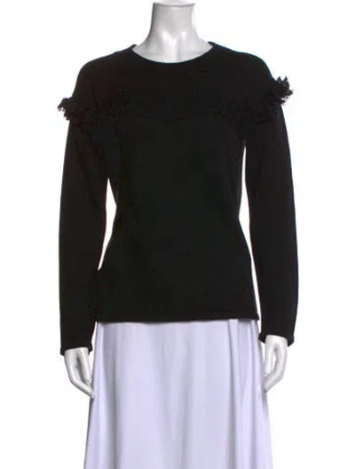Pre-owned Chloé Crew Neck Sweater In Black