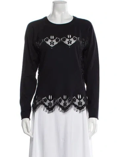 Pre-owned Chloé Crew Neck Sweater In Blue