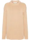 Chloé Beige Cropped Sweater In Brown