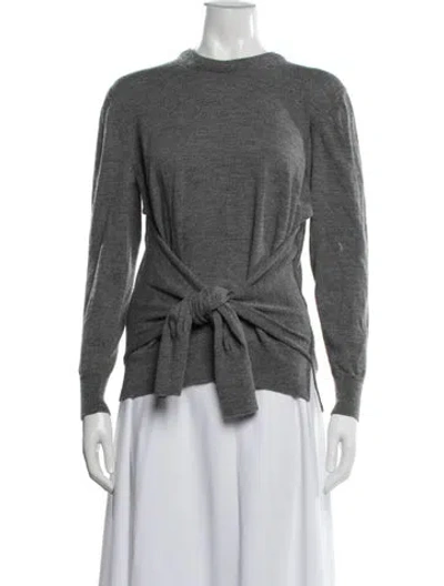Pre-owned Chloé Crew Neck Sweater In Gray
