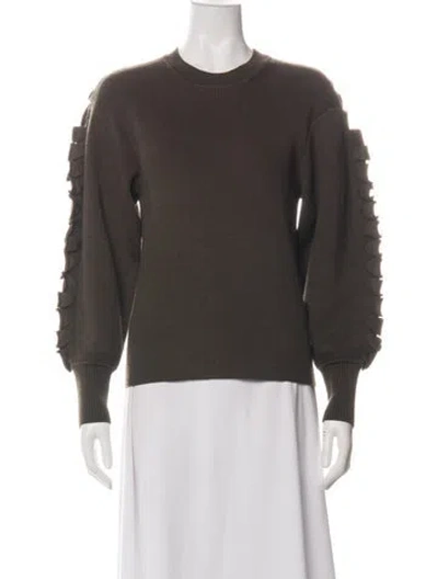 Pre-owned Chloé Crew Neck Sweater In Green