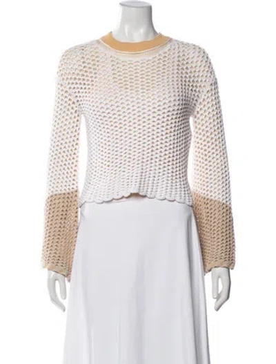 Pre-owned Chloé Crew Neck Sweater In Multi