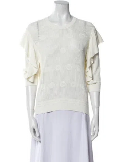 Pre-owned Chloé Crew Neck Sweater In Neutral