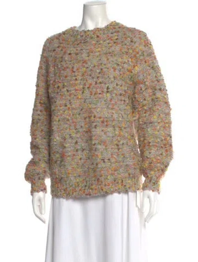 Pre-owned Chloé Crew Neck Sweater In Neutral