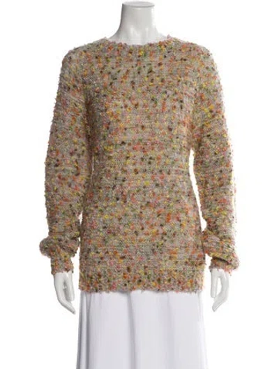 Pre-owned Chloé Crew Neck Sweater In Neutral