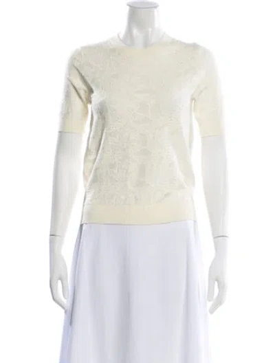 Pre-owned Chloé Crew Neck Sweater In Neutral