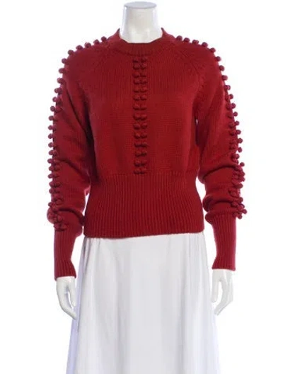 Pre-owned Chloé Crew Neck Sweater In Red