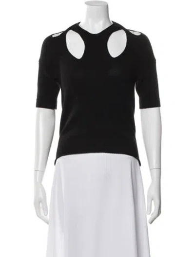 Pre-owned Chloé Crew Neck Sweater W/ Tags In Black