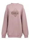 Chloé Oversized Relaxed Sweatshirt In Orange
