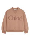 Chloé Logo-print Sweatshirt In Neutral