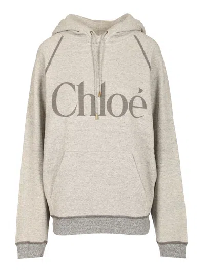 Chloé Chloe Crewneck Sweatshirts Grey