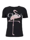 Chloé Chloe Slate Cotton T-shirt In Black