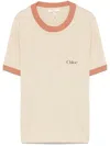Chloé Crewneck Tshirt With Logo
