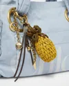 Chloé Crochet Pineapple Bag Charm In Multi