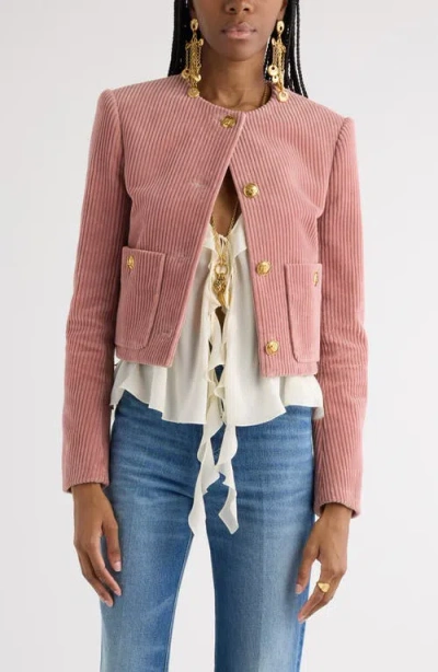CHLOÉ CHLOÉ CROP CORDUROY JACKET