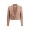 Chloé Chloe Cropped Wool Blazer
