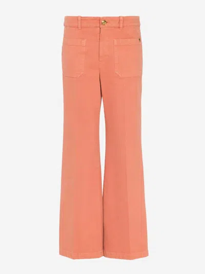 CHLOÉ CHLOÉ CROPPED BOOTCUT JEANS