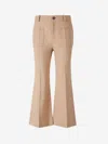 Chloé Belt-loop Casual Pants In Brown