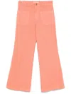 Chloé Cropped Bootcut Trousers In Orange