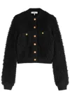 Chloé Button-front Cropped Cardigan In Black