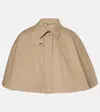 CHLOÉ CHLOÉ CROPPED COTTON GABARDINE CAPE